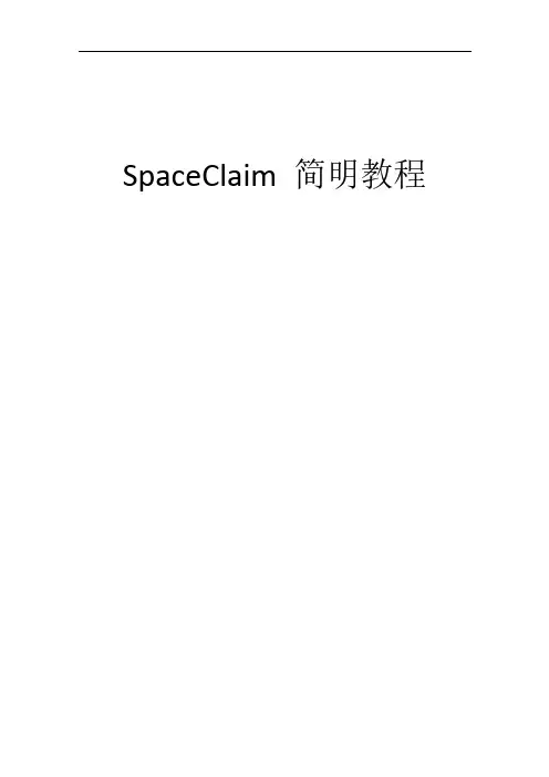 最新_Spaceclaim简明教程