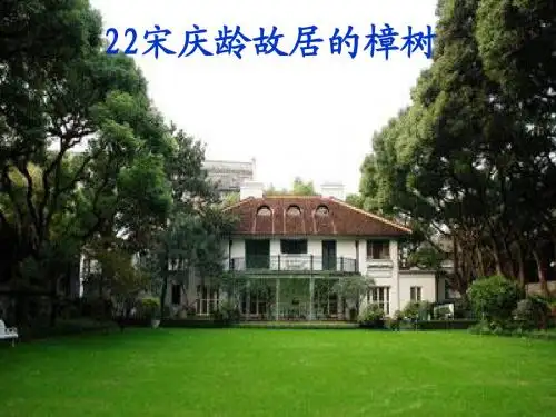 《宋庆龄故居的樟树》课件