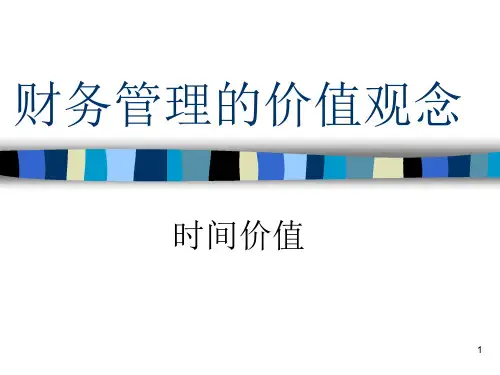 财务管理--资金的时间价值
