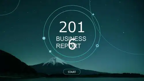 扁平化iOS风商务工作汇报ppt模板